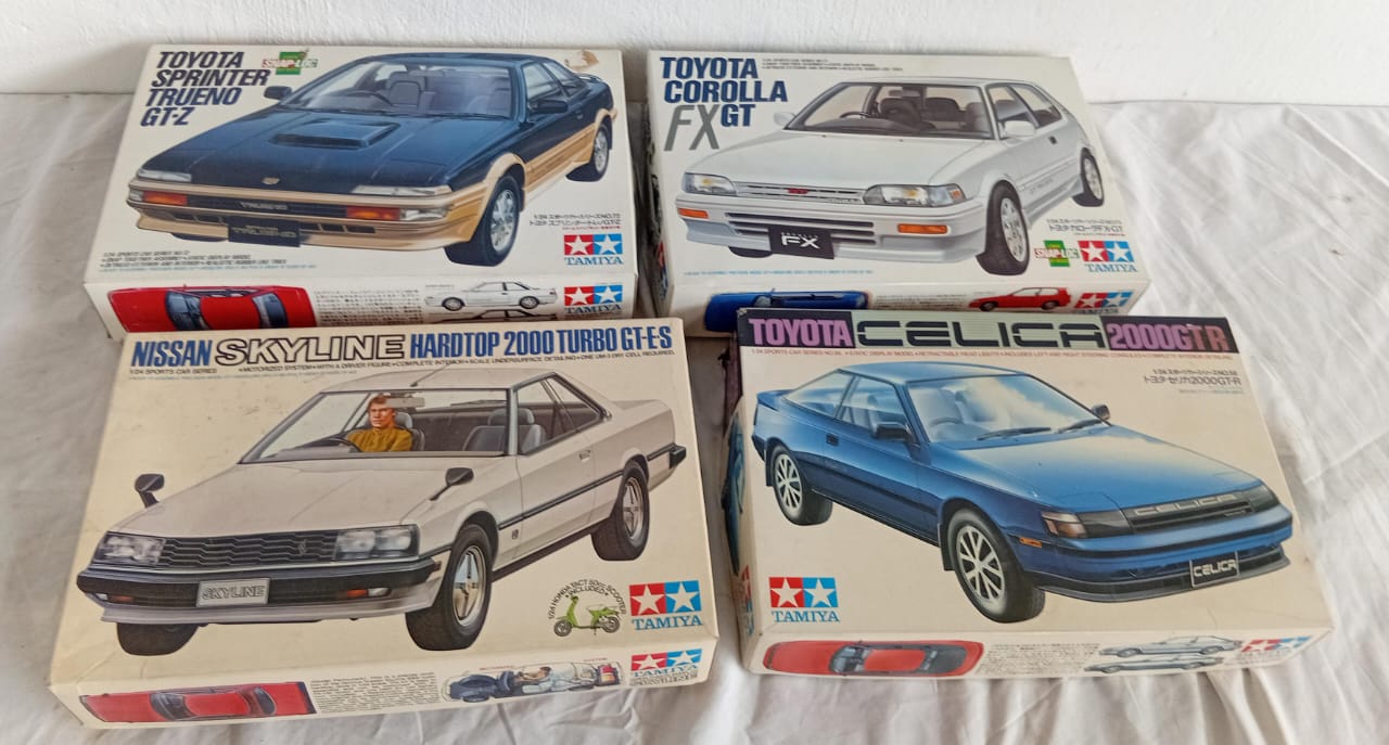Collection Of Tamiya 1/24 Scale Model Kits Of Clssic Jappanese