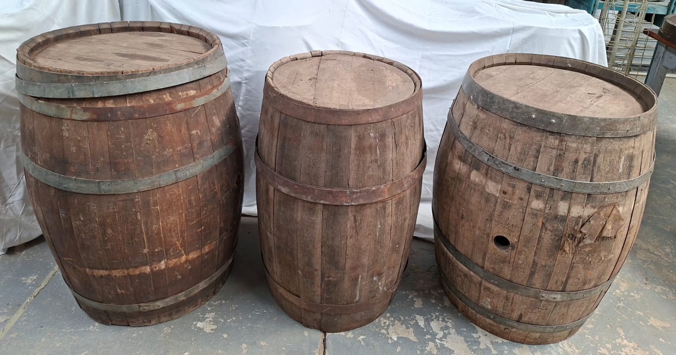 Vintage Wooden Barrels