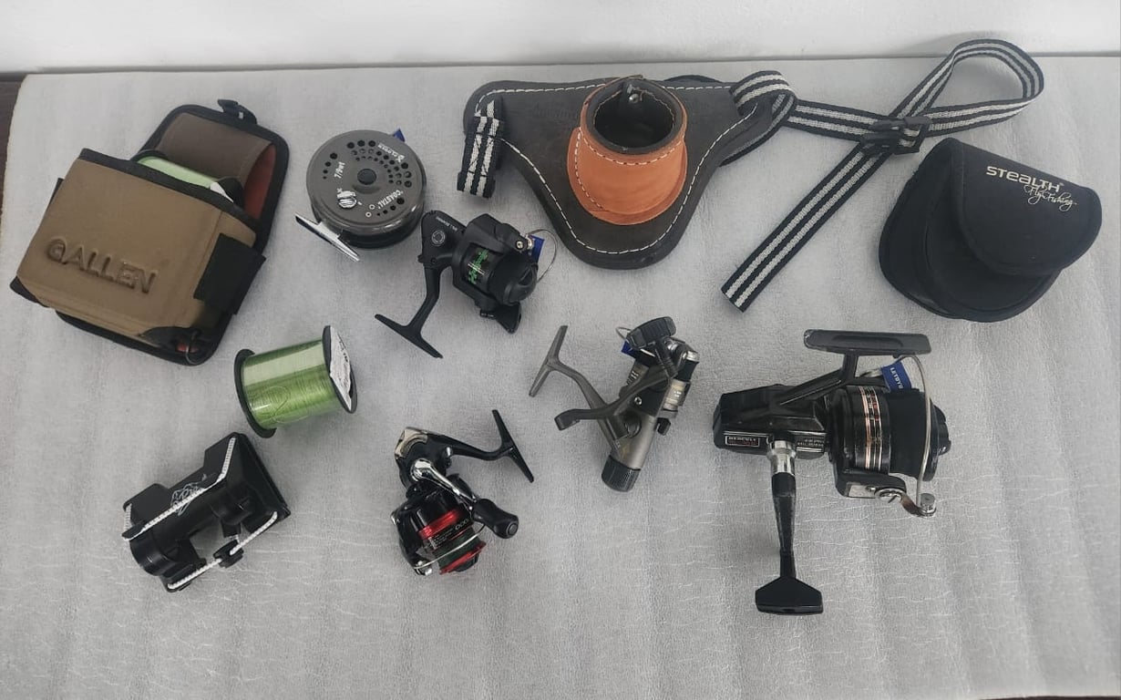 Lot of Fishing reels and Accessories