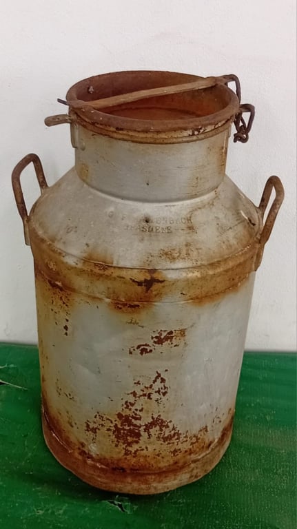 Vintage Metal Dairy Churn