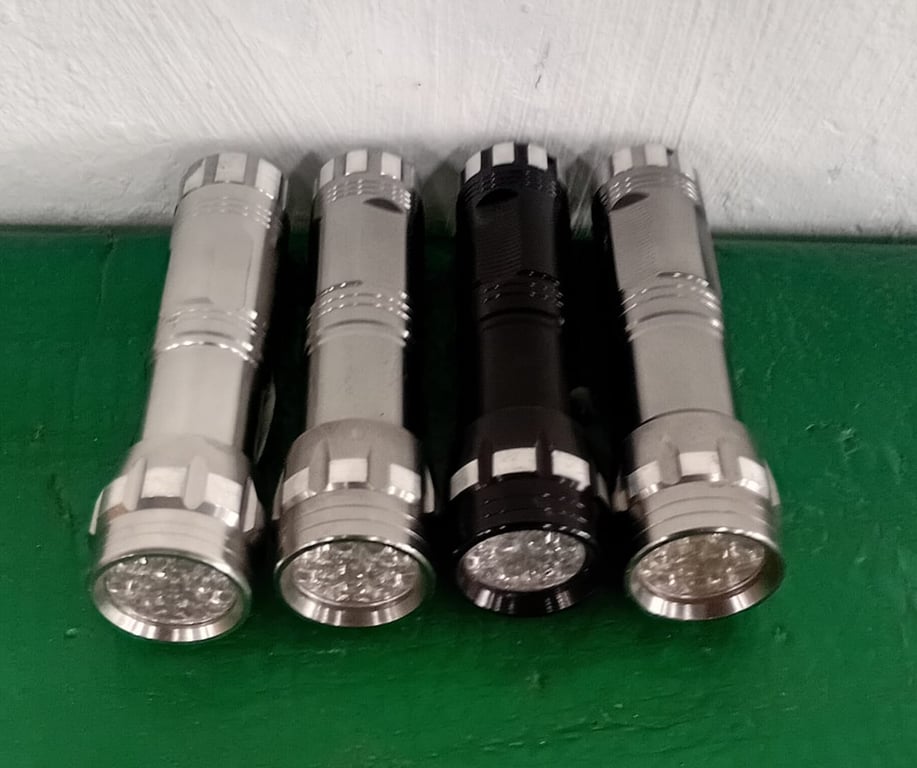 4 x LED Flashlights - price per piece