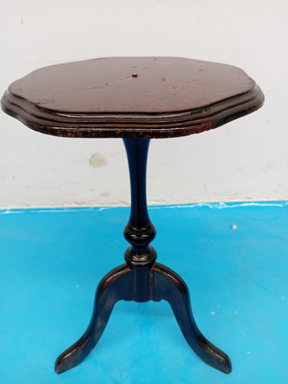 Vintage Octagonal Wooden Occasional Table