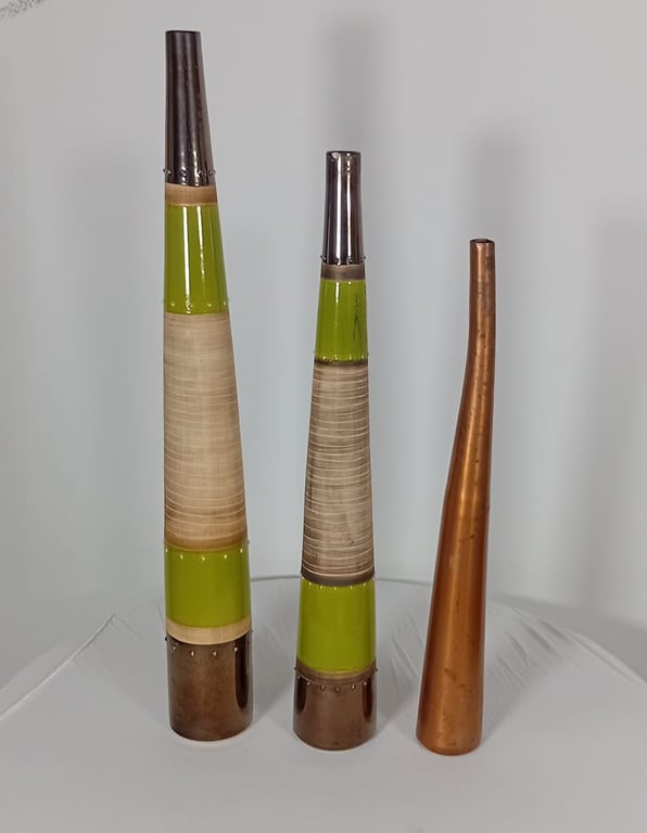Set of 3 Ceramic Vases