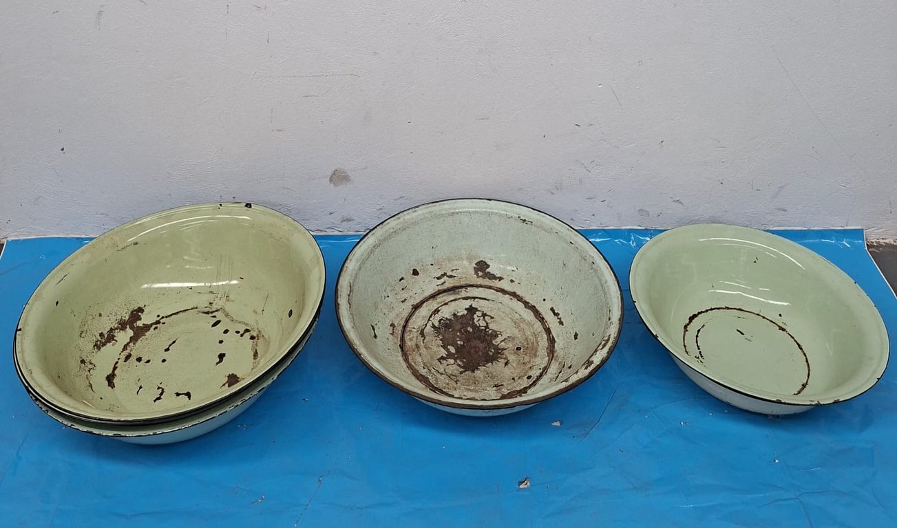 Vintage Enamel Bowls