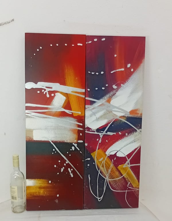 A Set Of 2 Abstract Painting
