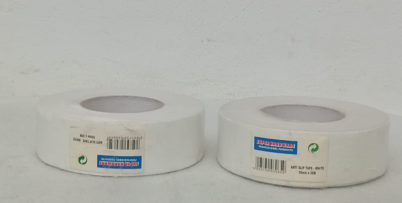 2 x Super Hardware anti-slip tape in white -50mm x 20m.
