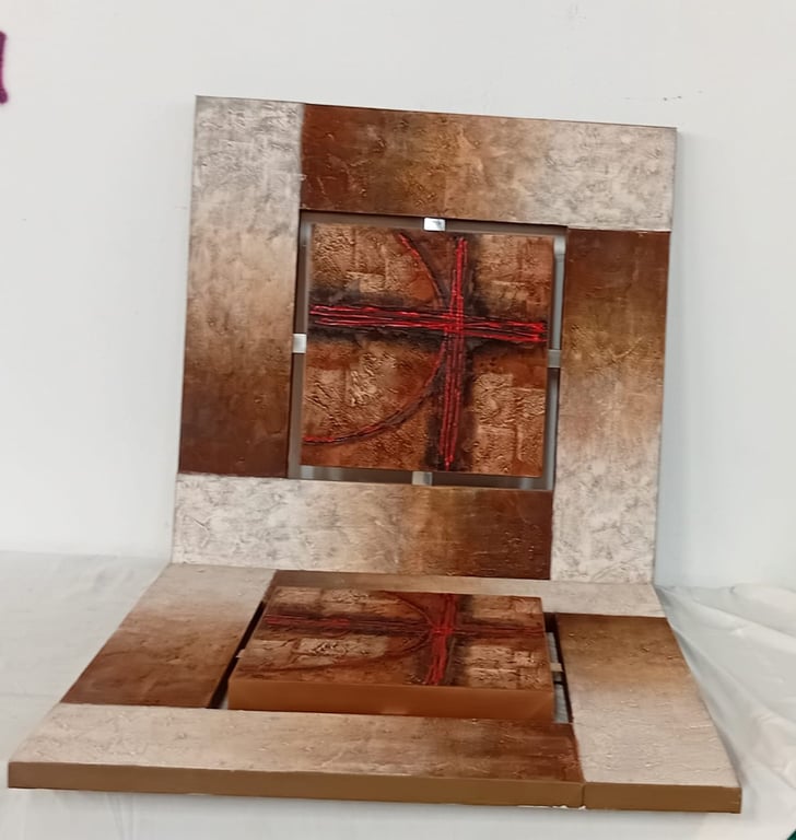 2 X Abstract Wall Art