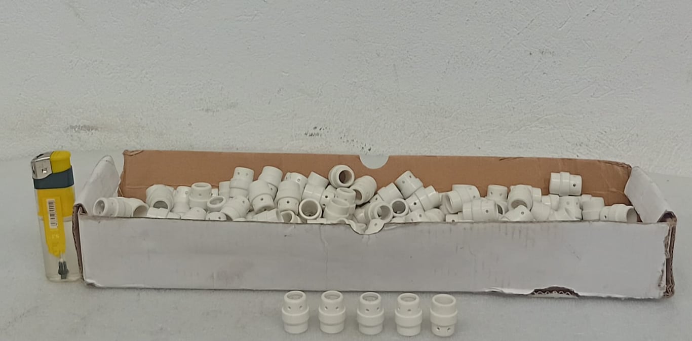 Ceramic Welding Gas Diffusers / Insulators – White