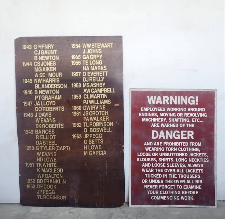Robben Island Rule Boards / Warning Signs
