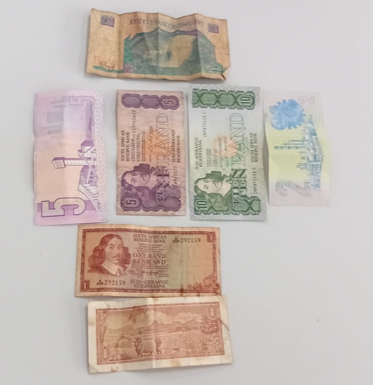 Vintage South African Banknotes – Assorted Collector’s Set