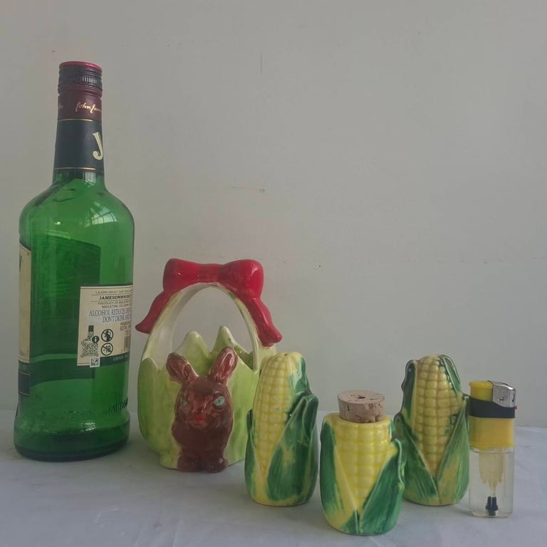 Vintage Ceramic Condiment Set