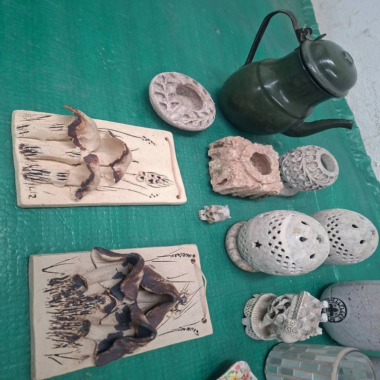 Collection Of Various Antique Household Items