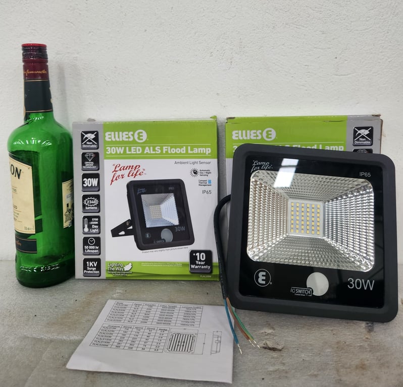 Ellies 30W LED ALS Flood Lamp (IP65) – With Original Box & Instructions