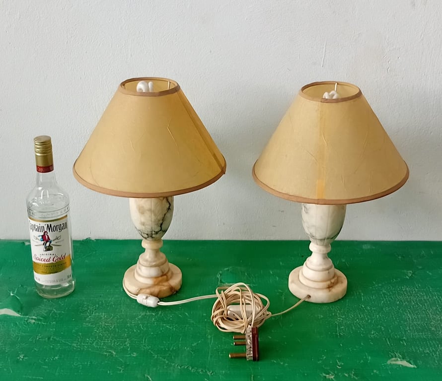 A pair of vintage lamps