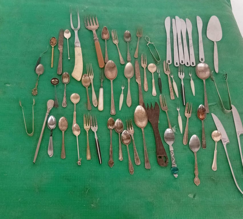 Collection Of Antique & Vintage Cutlery