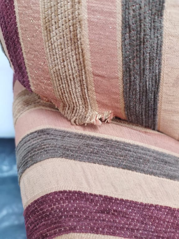 Striped Arm Chair