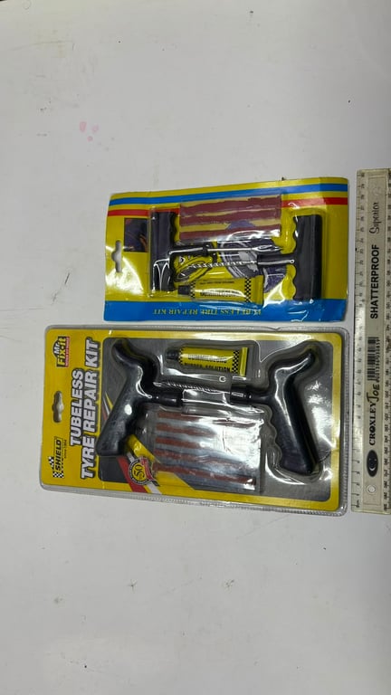 Shield tubeless tyre repair kits designed for quick puncture fixes Brand new set of two