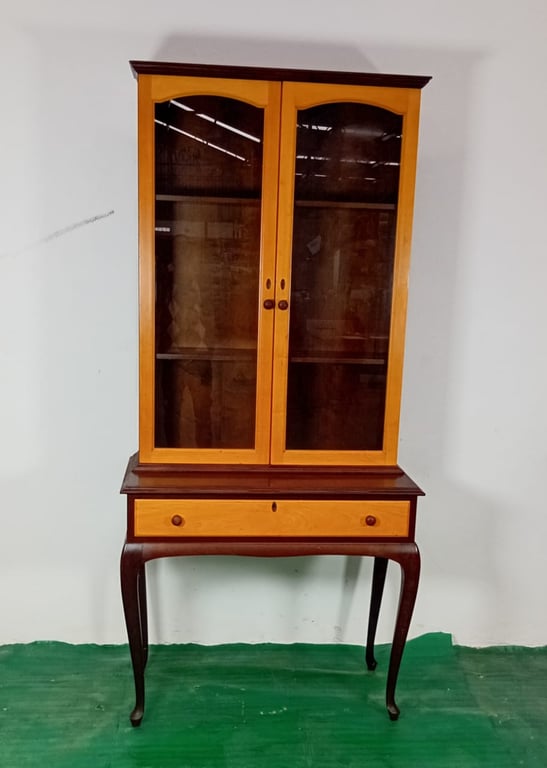 Yellowwood & Imbuia Display Cabinet