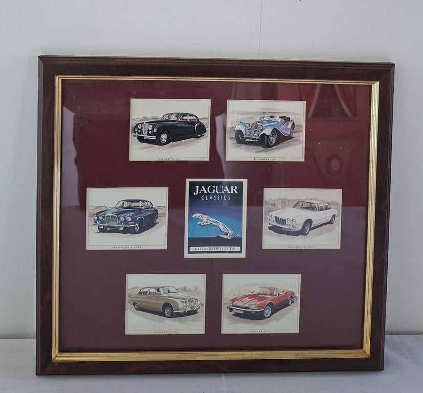 Framed Jaguar Classic Cars Display Print