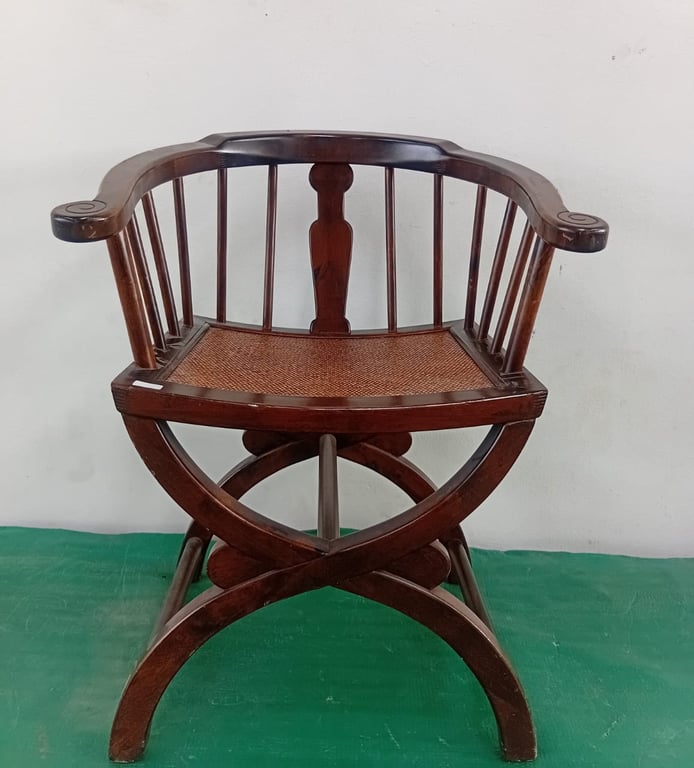 Vintage Asian Style Wood Chair