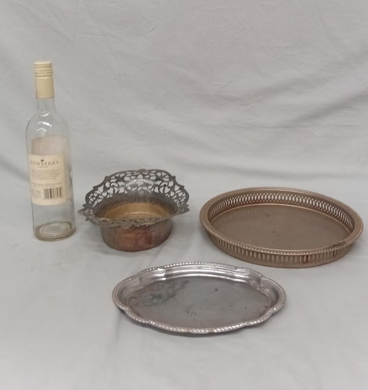 Collection of vintage serving plates