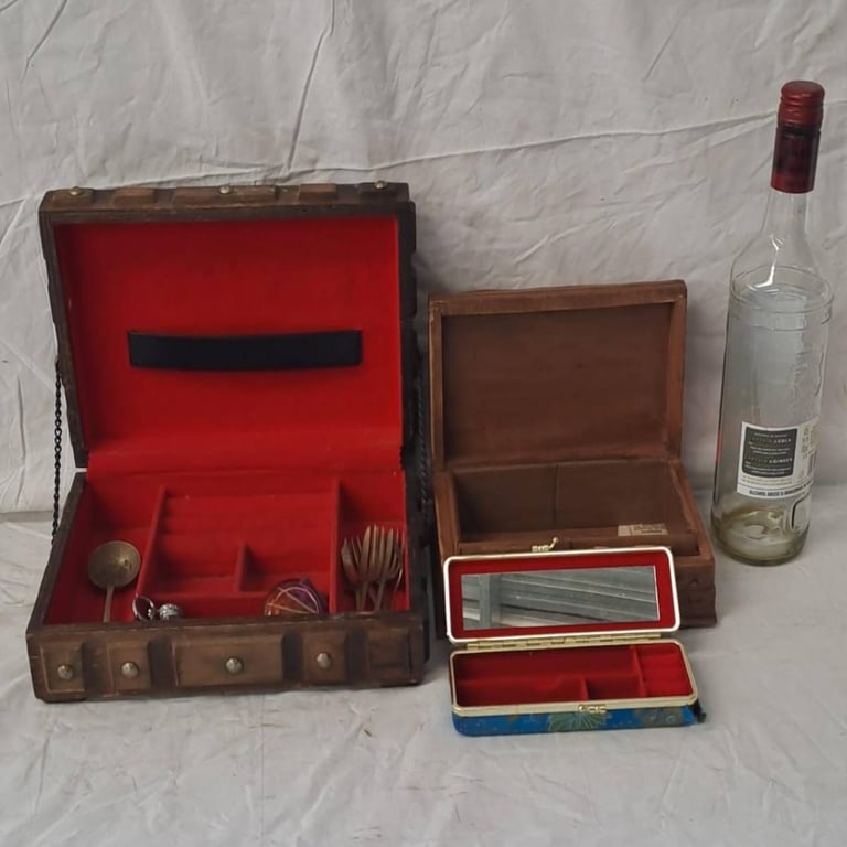 Joblot Of Antique Decorative Boxes (3)