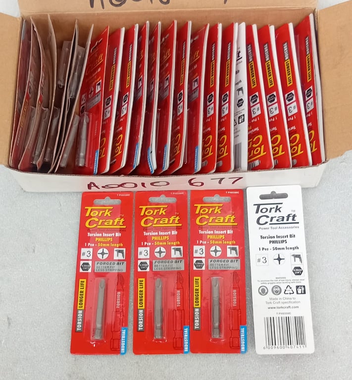 Tork Craft Torsion Insert Bits – Phillips #3