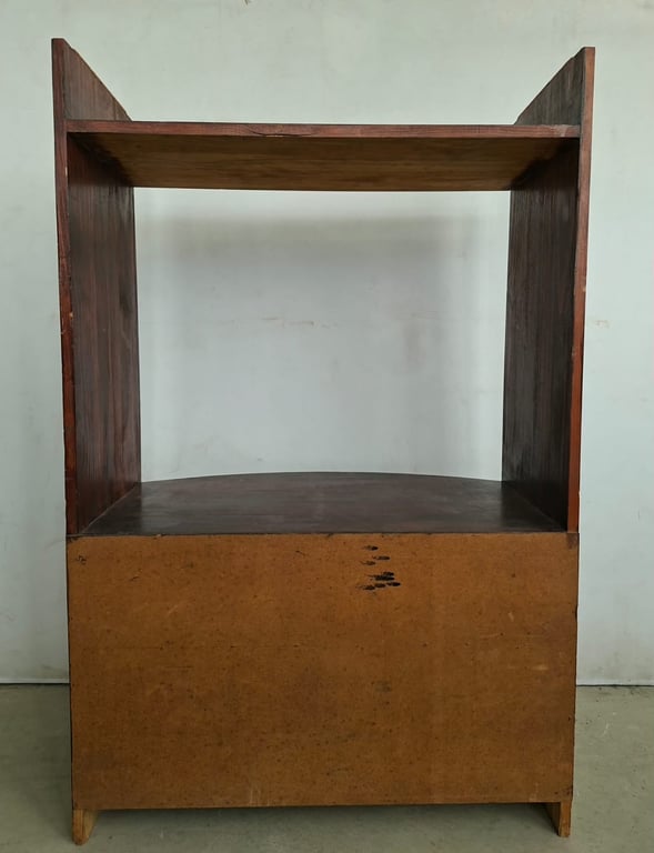 Vintage Wooden Corner Entertainment Cabinet