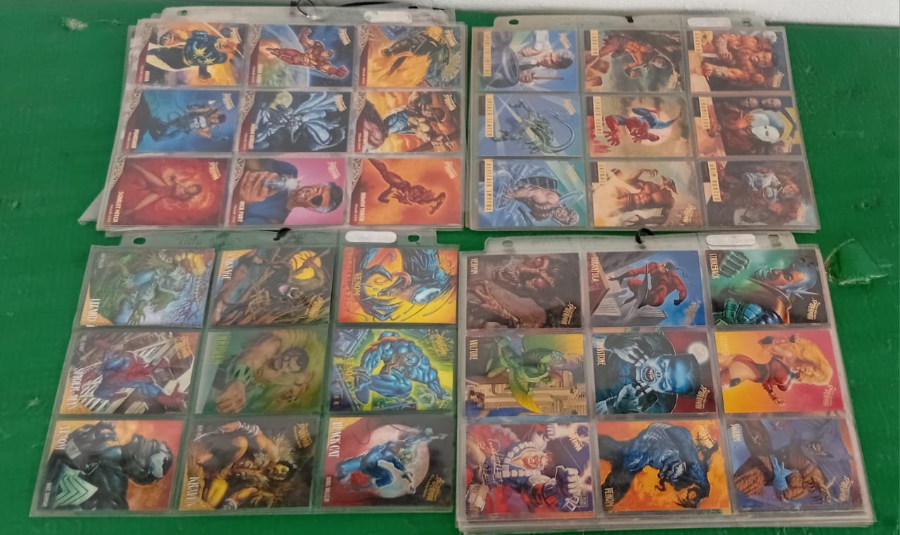 Collection Of Marvel Trading Cards