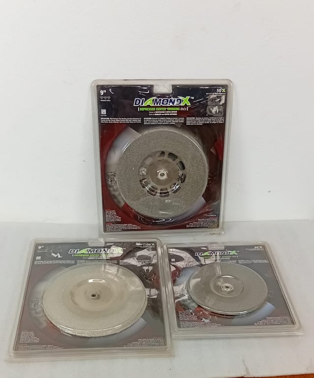 3 x Diamond X Grinding Discs