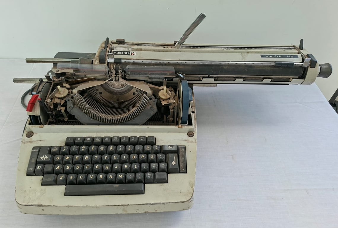 Vintage Mercedes Portable Typewriter
