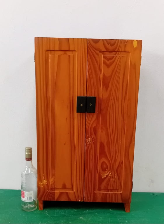 Toy Two-door wooden wardrobe