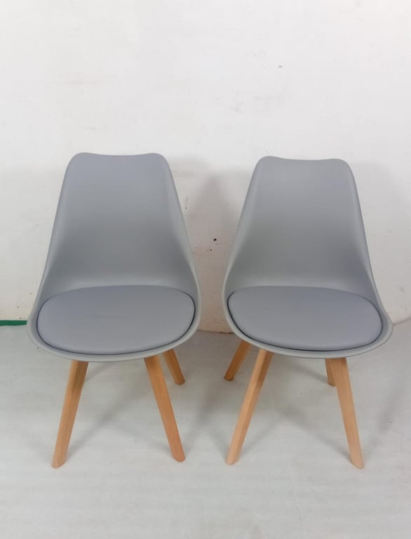 Grey Padded Dining Chairs