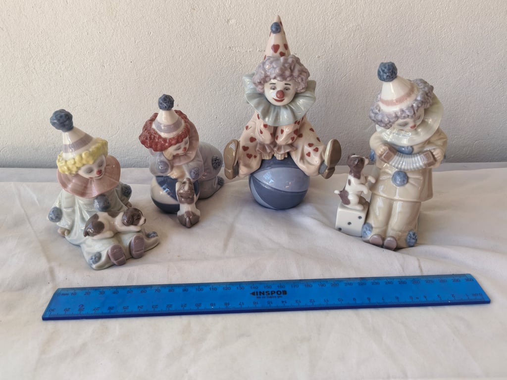 Lladro Clown Collection x 4 -price per piece
