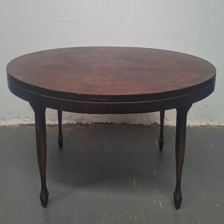 Vintage Round Wooden Coffee Table