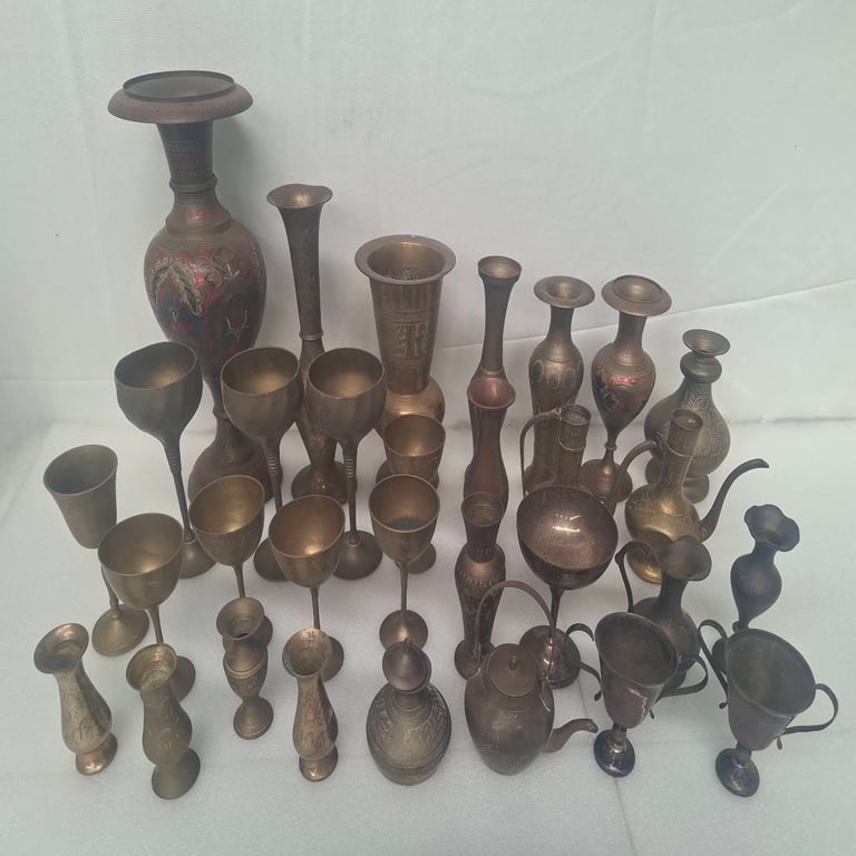 Assorted Vintage Brass Candlesticks