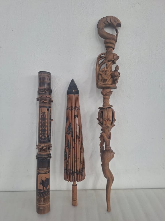 Joblot Of Wooden Carved Items