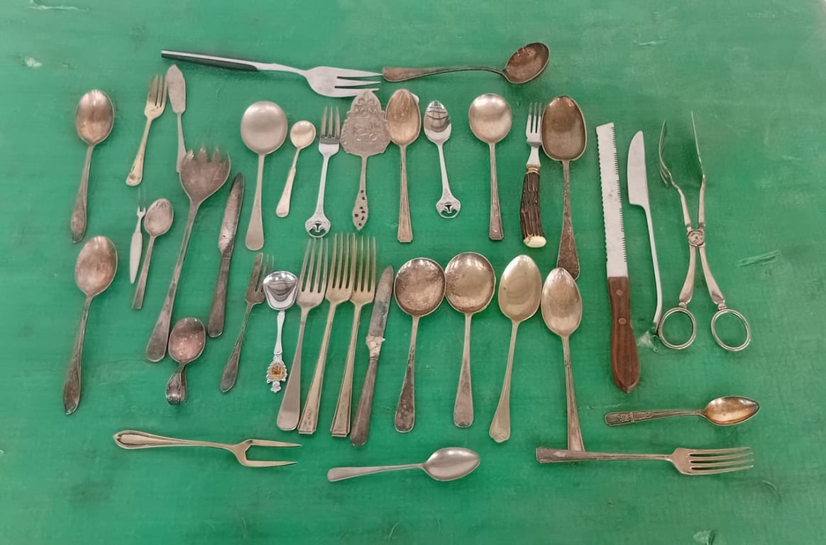 Collection Of Silverware Cutlery