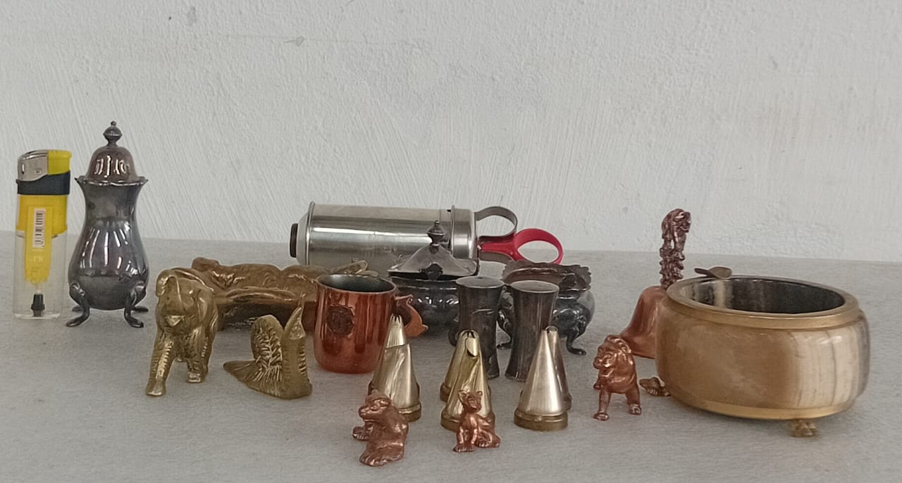 Mixed Metal Decorative & Barware Curios Lot