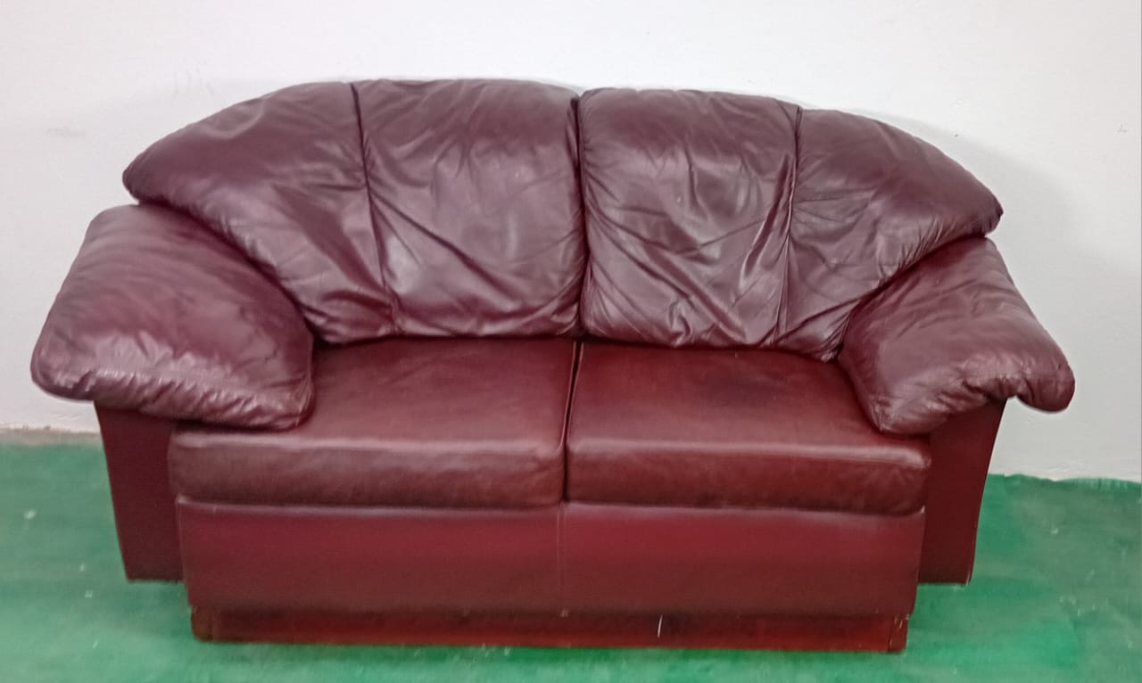 Two- Seater Leather Couch