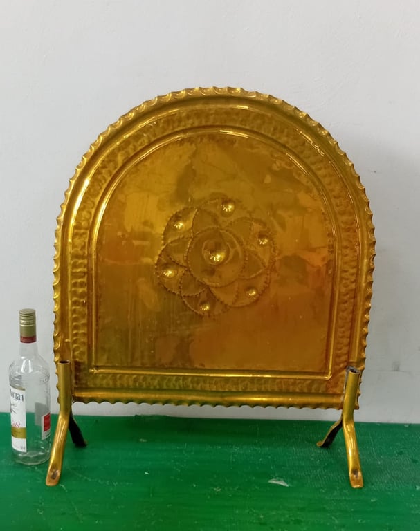 Decorative Brass Fire Screen