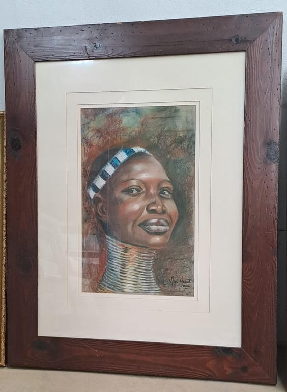 Framed African Painting