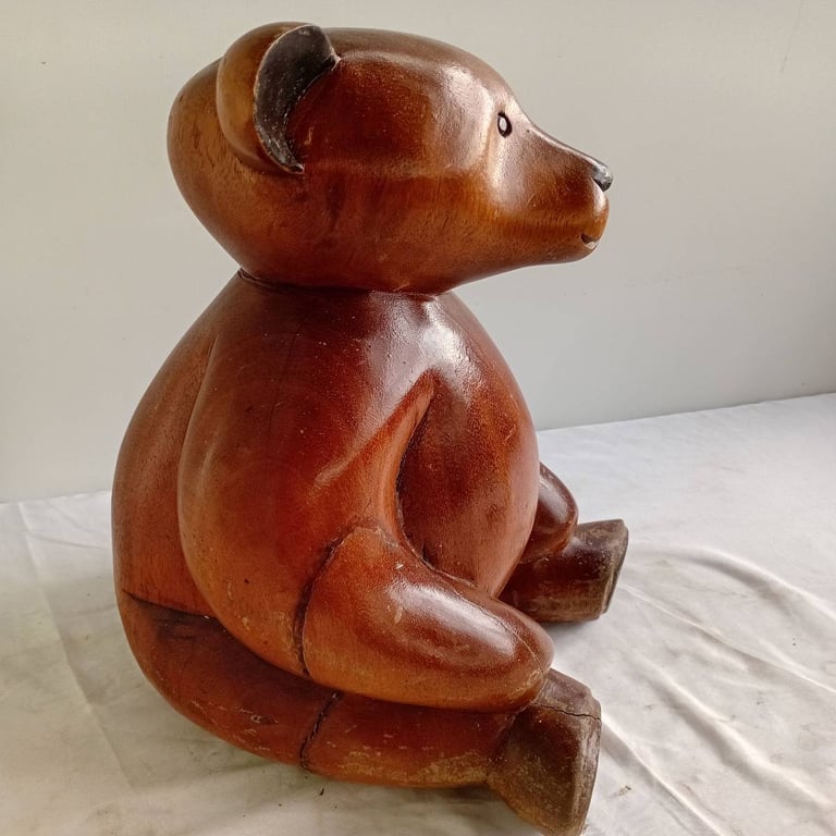 Large Wooden Bear Ornament