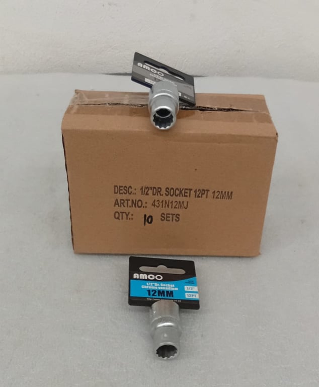 10 x 1/2" DR Socket 12PT 12mm