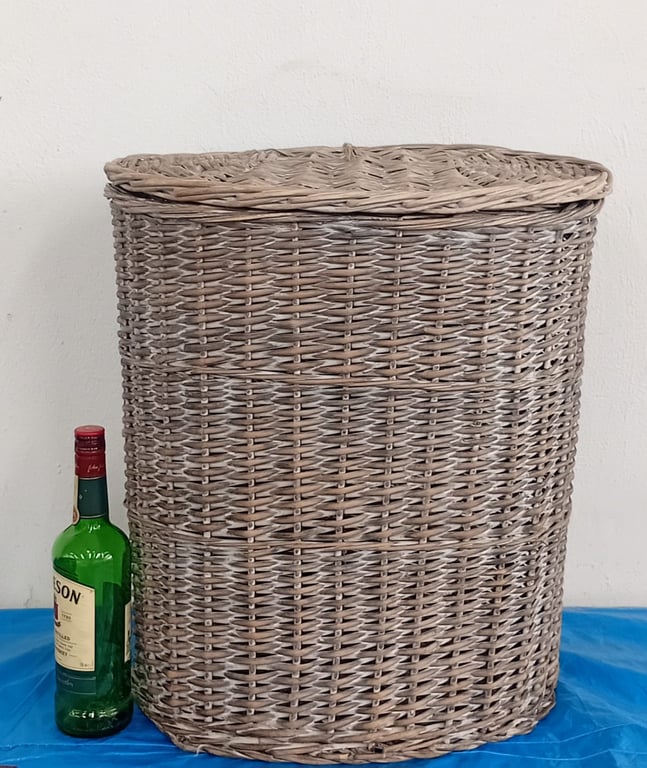 Large Woven Wicker Storage Basket