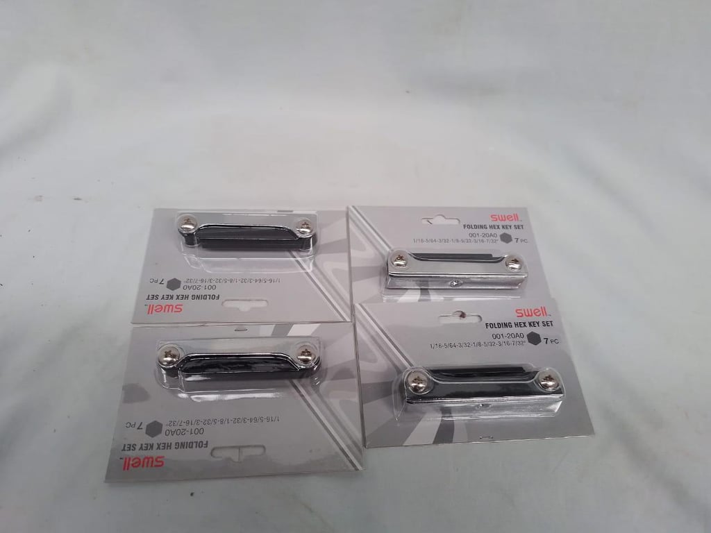 12 x Folding Hex Key Sets