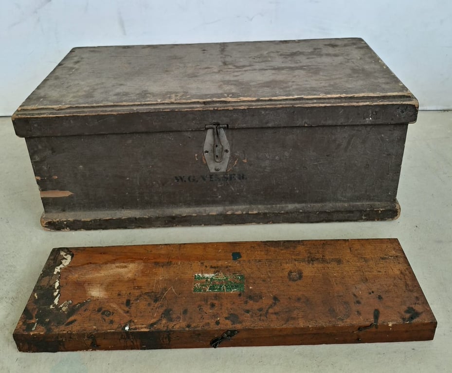 Vintage Wooden Tool Chest