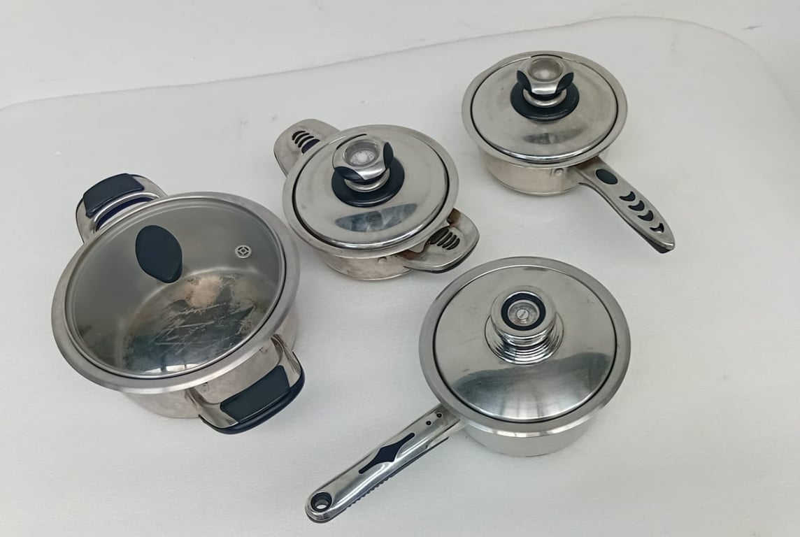 Joblot Of Stainless steel pots