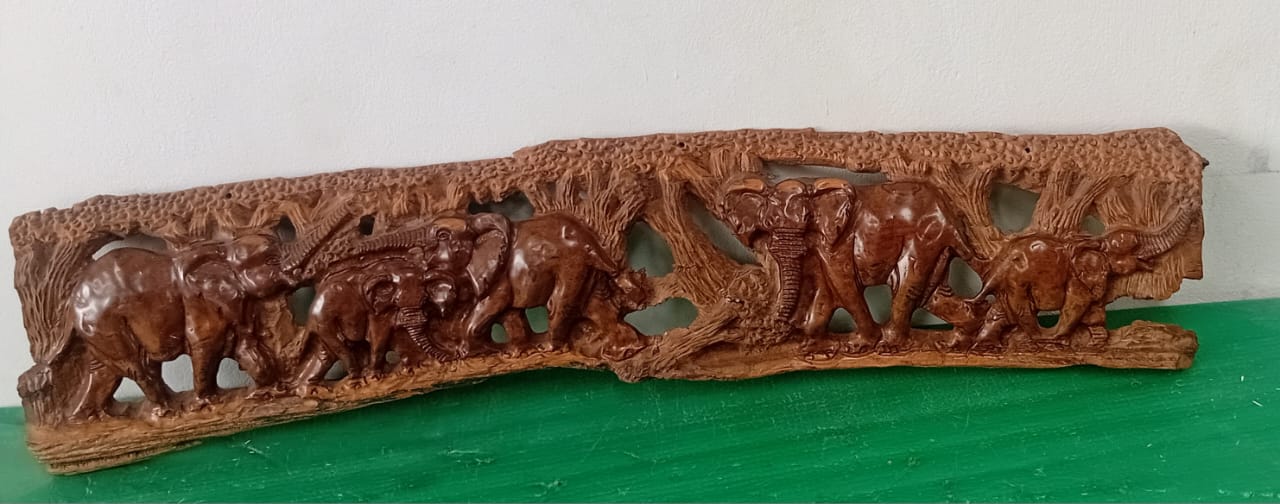 Hand -Carved Wooden Sculpture