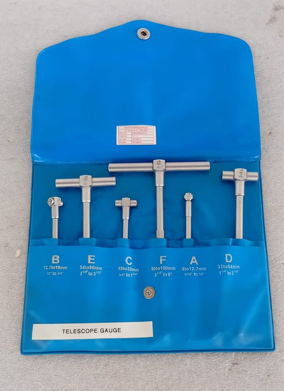 Telescope Gauge Set (Internal Bore Measuring Tools)